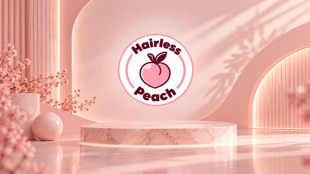 hairless peach im rosa luxusambiente